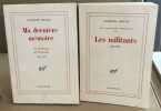 Ma derniere mémoire + les militants / 2 tomes. Abellio Raymond