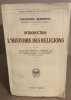 Introduction à l'histoire des religions. Robinson Théodore