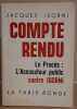 Compte rendu le procés : l'accusateur public contre Isorni. Isorni Jacques