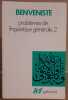 Problèmes de linguistique générale. tome 2. Benveniste Emile