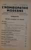 L'homoeopathie moderne - N°18 - 15 Novembre 1934. Collectif