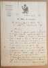 Lettre du maire de Grambois (Vaucluse) à monsieur De Barret chef de la cohorte d'Apt. 