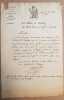 Lettre du maire de Gordes (Vaucluse) à monsieur De Barret chef de la cohorte d'Apt. 