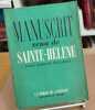 Manuscrit venu de sainte-helene d'une maniere inconnue. Rumilly Jean
