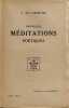 Nouvelles méditations poétiques. Lamartine