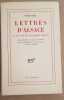 Lettres d'Alsace à sa nièce Madame Denis - introductions et des notes par G. Jean Aubry. Voltaire