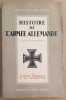 Histoire de l'armée allemande (édition définitive) - Tome I - De l'armée impériale à la reichswehr. Benoist-Méchin