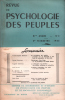 Revue de la psychologie des peuples / n° 3/ 1966. Collectif
