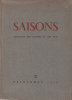 Saisons n° 2 Almanach des Lettres et des Arts (directeur de publication : Marcel Arland) : printemps 1946 n°2. DHOTEL (André) - BLANCHOT (Maurice) - ...
