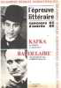 Baudelaire-kafka/ l'epreuve litteraire grandes ecoles scientifiques 85-86. Tomadakis/duchene