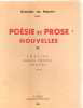 Poesie et prose nouvelles. De Peretti Vincent