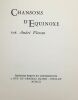 Chansons d'equinoxe (exemplaire n° 100 sur 340). Florent André/ Dedicacé Dédicace De L'auteur