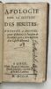 Apologie pour la doctrine des jesuites (édition de 1704) envoyée à Monseigneur d'Arras à l'occasion de la censure qu'il a faite du livre d'un casuiste ...