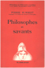 Philosophes et savants. Humbert Pierre