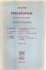 Archives de philosophie octobre 1955 / tome XIX. Collectif