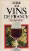 Guide des vins de France. G Renvoise