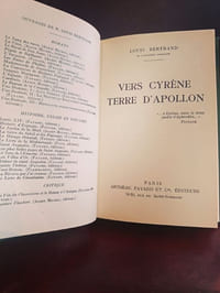 Vers Cyrène Terre d'Apollon