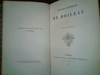 Boileau Oeuvres Poétiques