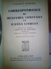 Correspondance de Benjamin Constant et Anna Lindsay. Rebecque, Constant de