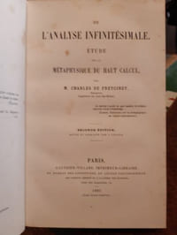 De l'Analyse Infinitésimale
