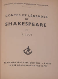 Contes et légendes de Shakespeare
