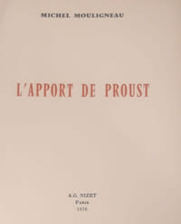 L'apport de Proust