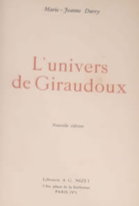 L'univers de Giraudoux
