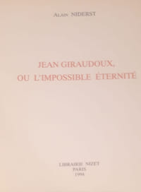 Jean Giraudoux ou l'impossible éternité