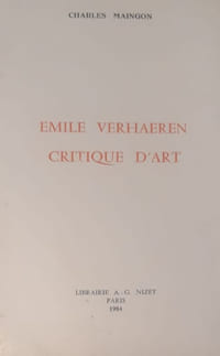 Emile Verhaeren, critique d'art