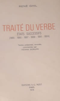 Traité du verbe, états successifs