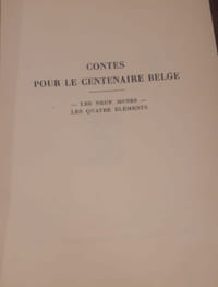 Contes pour le centenaire belge