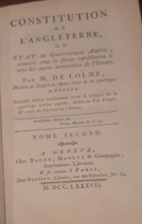 Constitution de l'Angleterre 