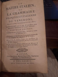 Le Maître italien ou la grammaire françoise et italienne