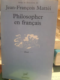Philosopher en français