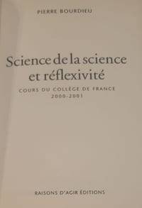 Science de la science et réflexivité