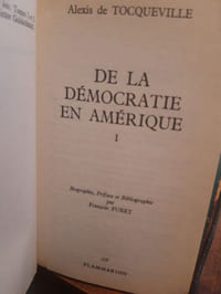 De la démocratie en Amérique tome 1