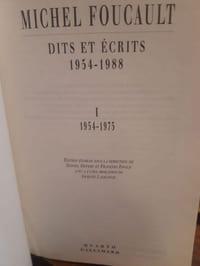Dits et écrits I, 1954-1975