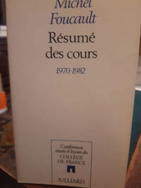 Résumé des cours, 1970-1982