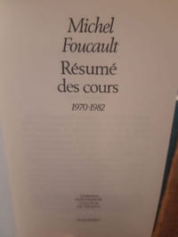 Résumé des cours, 1970-1982