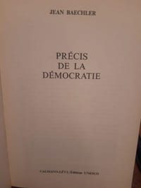 Précis de la démocratie