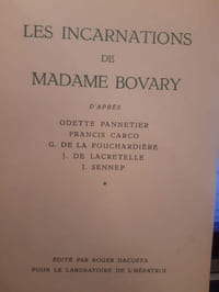 Les incarnations de Mme Bovary