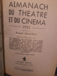 Almanach du Théâtre et du Cinéma 1951