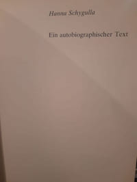 Ein autobiographischer text