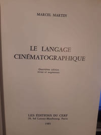 Le langage cinématographique