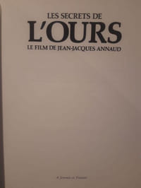 les secrets de L'Ours, le film de Jean-Jacques Annaud