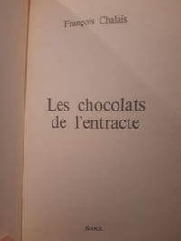 Les chocolats de l'entracte