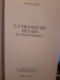 La France de Pétain et son cinéma