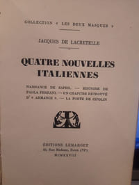 Quatre nouvelles italiennes