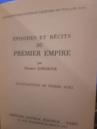 Episodes et récits du premier Empire