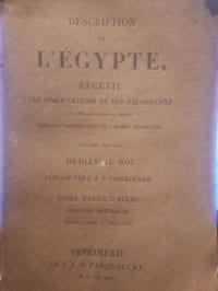 Histoire naturelle de la constitution physique de l'Egypte et de ses rapports avec les anciennes institutions de cette contrée. Tome XXI